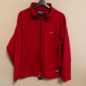 Vtg Tommy Hilfiger Fleece Zip-Up
